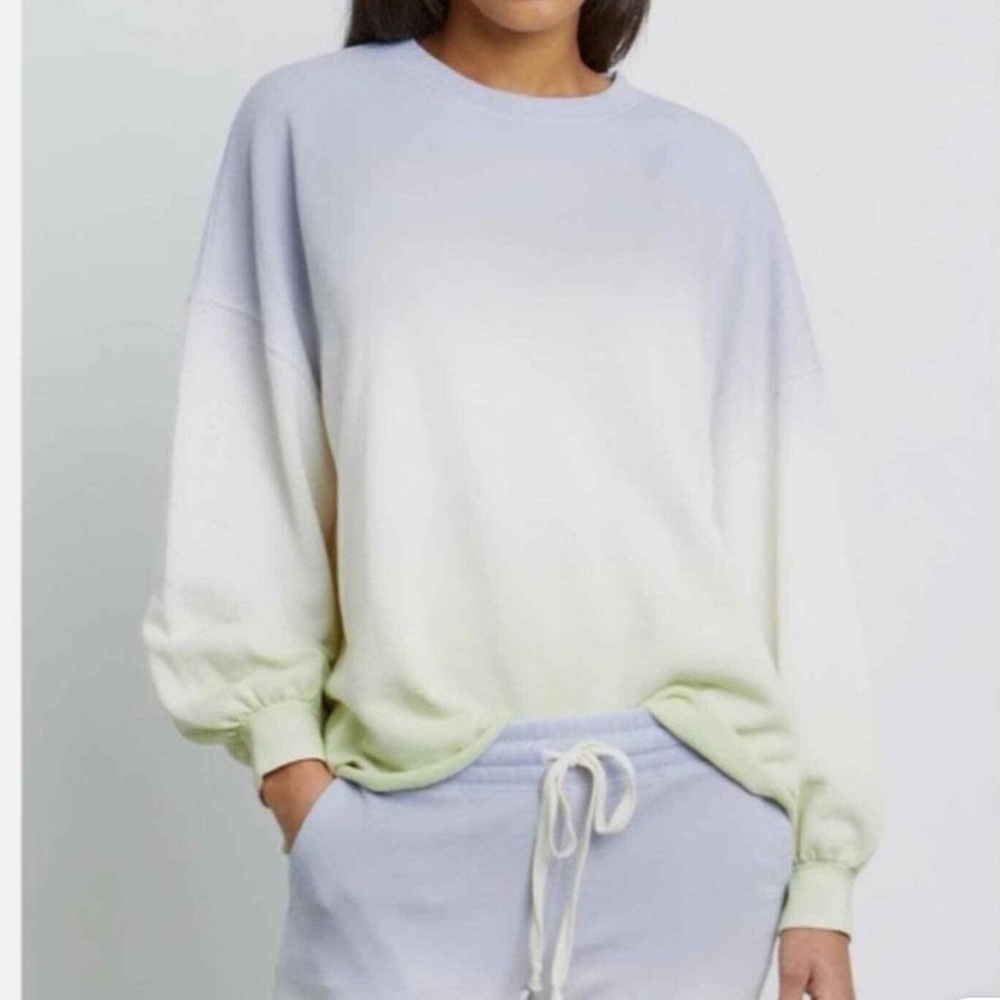 Rails Reeves Blue Mint Dip Dye Sweatshirt Size S